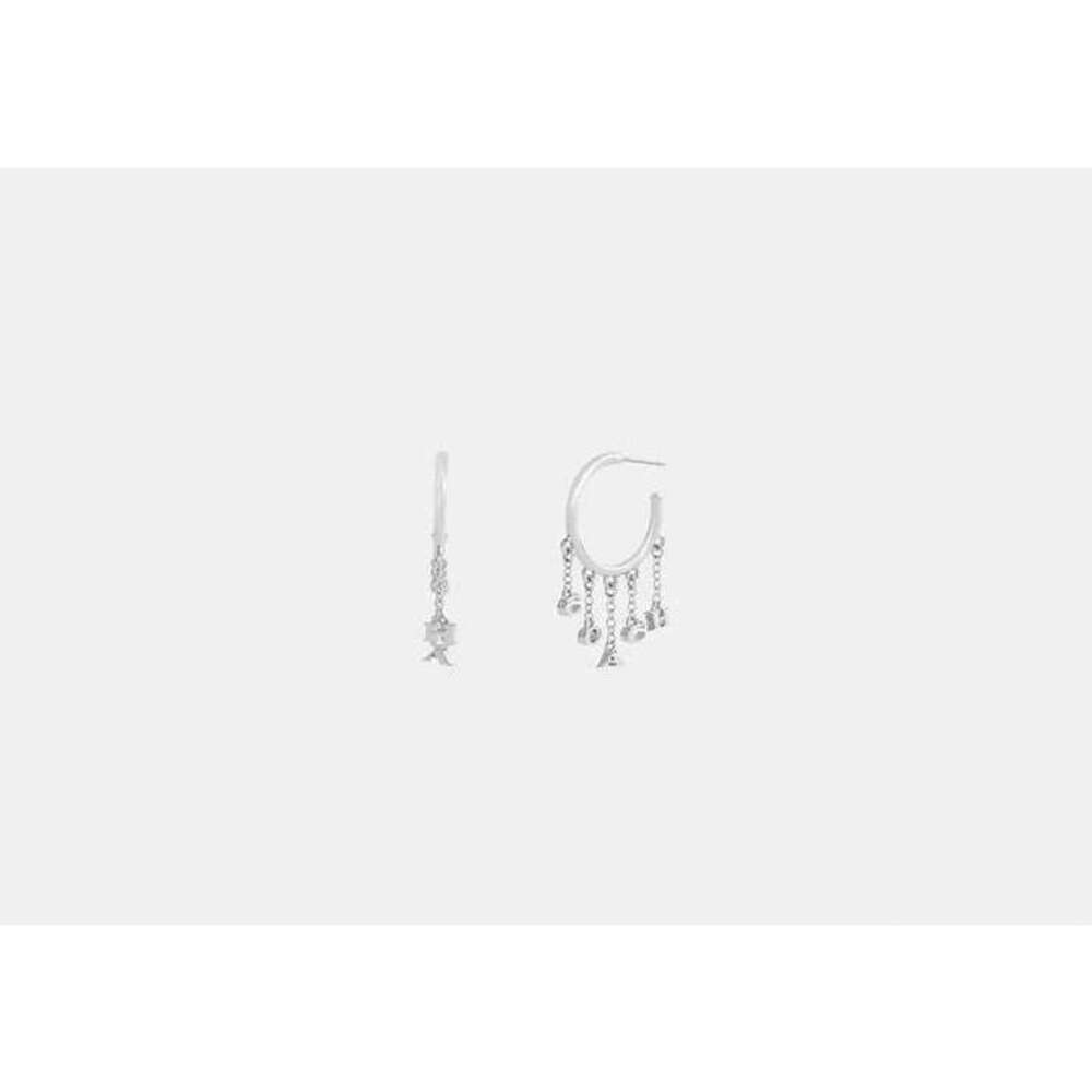 Coach Charm Hoop Earrings - Picture 2 of 4